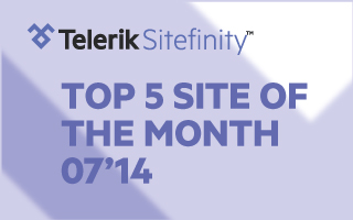 Sitefinity Top 5 Website of the Month