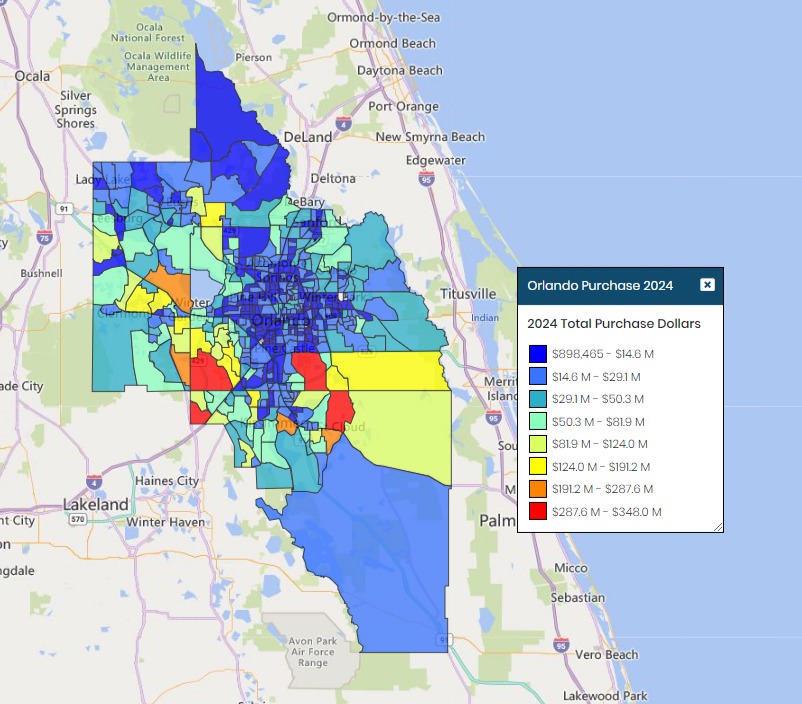 MMS data visualization map